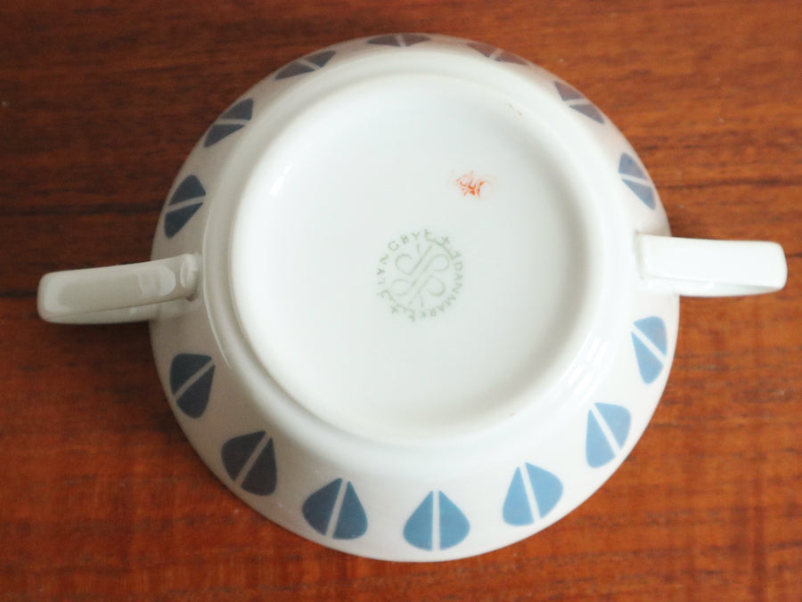 Lyngby ロータス スープカップ ブルー ①