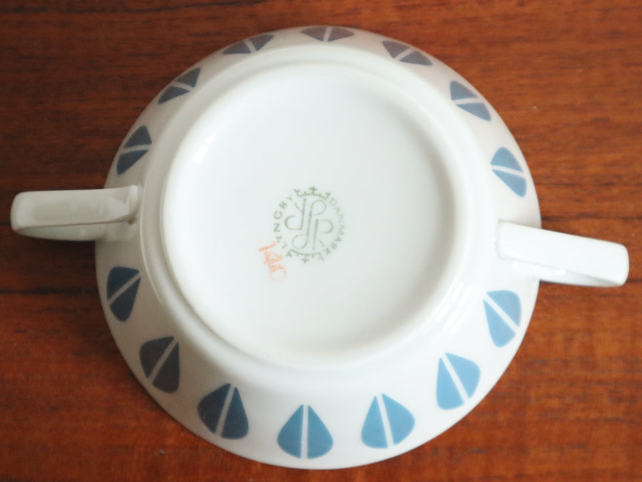 Lyngby ロータス スープカップ ブルー ②